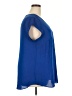 DR2 100% Polyester Blue Short Sleeve Blouse Size 1X - photo 4