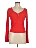 Unbranded Red Long Sleeve Henley Size L - photo 1