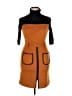 Unbranded Color Block Orange Casual Dress Size XXL (estimated) - photo 1