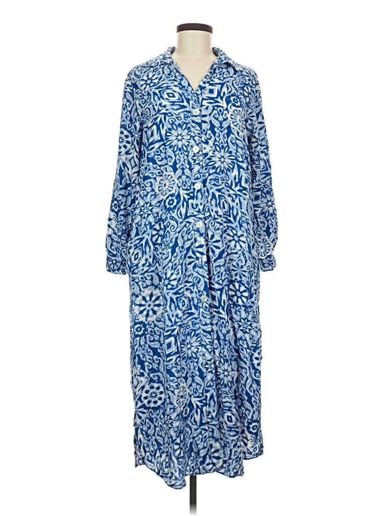 Pre-owned Zara Casual Dress In Blue