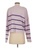 Jessica Simpson 100% Acrylic Stripes Purple Pullover Sweater Size S - photo 2