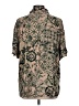 Assorted Brands 100% Rayon Paisley Tan Short Sleeve Blouse Size L - photo 2