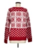 EXLURA 100% Acrylic Print Red Pullover Sweater Size M - photo 1