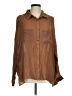 Hudson Gray Brown Long Sleeve Blouse Size M - photo 1