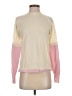 Ash 100% Cashmere Color Block Ivory Cashmere Pullover Sweater Size XS - photo 1