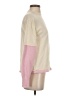 Ash 100% Cashmere Color Block Ivory Cashmere Pullover Sweater Size XS - photo 4