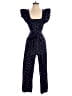 Rebecca Taylor Hearts Blue Jumpsuit Size 0 - photo 1