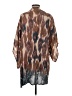 Saachi 100% Cotton Print Brown Tan Kimono Size 2 - photo 2