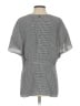 Lewit 100% Viscose Gray Short Sleeve Blouse Size L - photo 2