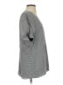 Lewit 100% Viscose Gray Short Sleeve Blouse Size L - photo 4