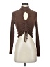 red by BKE Solid Brown Long Sleeve Top Size XS - photo 1