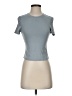 Shein Gray Short Sleeve Turtleneck Size S - photo 1