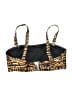 Wolf & Whistle Animal Print Stripes Gold Orange Swimsuit Top Size 14 - photo 2