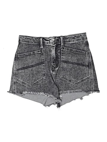 Listicle Denim Shorts (view 1)