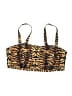 Wolf & Whistle Animal Print Stripes Gold Orange Swimsuit Top Size 14 - photo 1
