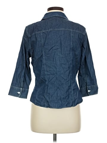 Foxcroft 3/4 Sleeve Button-Down Shirt (view 2)