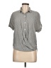 BCBGeneration 100% Rayon Gray Short Sleeve Blouse Size M - photo 1