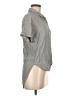BCBGeneration 100% Rayon Gray Short Sleeve Blouse Size M - photo 4