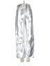 Express Metallic Silver Casual Pants Size 4 - photo 1