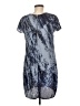 Assorted Brands 100% Polyester Graphic Blue Casual Dress Size M - photo 2