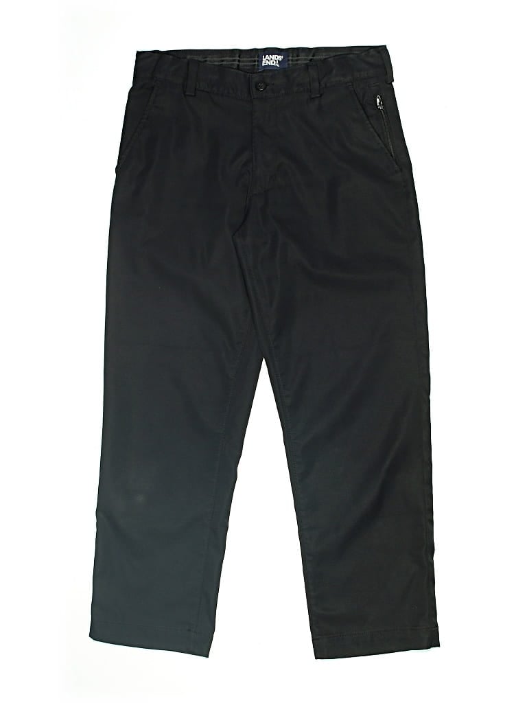 Pre-owned Lands' End Kids'  Active Pants In Black