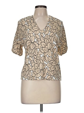 Ann Taylor LOFT Outlet Short Sleeve Blouse (view 1)