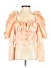 ASOS 100% Polyester Orange 3/4 Sleeve Blouse Size 6 - photo 1
