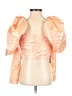 ASOS 100% Polyester Orange 3/4 Sleeve Blouse Size 6 - photo 2