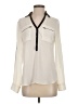 Express 100% Polyester Ivory Long Sleeve Blouse Size XS - photo 1