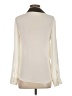 Express 100% Polyester Ivory Long Sleeve Blouse Size XS - photo 2