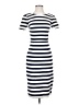 Boden Stripes White Casual Dress Size 4 - photo 1
