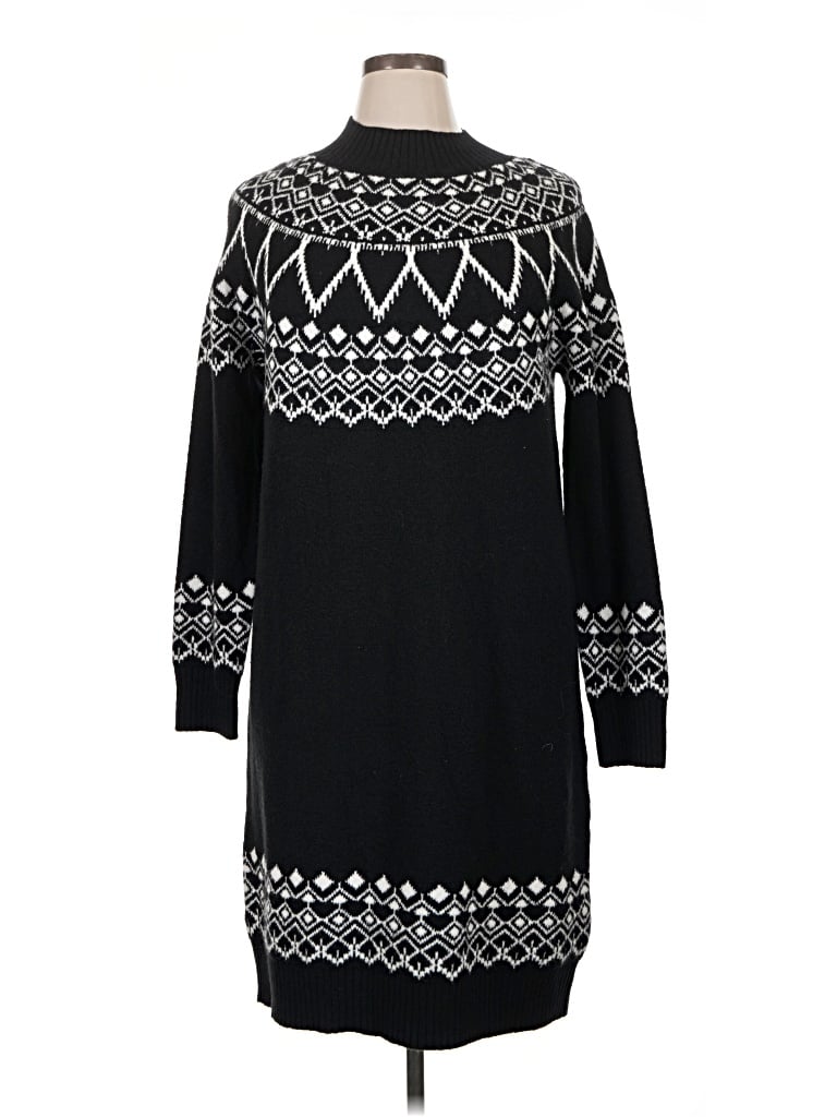 Pre-owned Ann Taylor Loft Pullover Sweater In Black