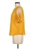 Lulus 100% Polyester Yellow Short Sleeve Top Size M - photo 5