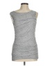 Ann Taylor Silver Sleeveless Top Size M - photo 1