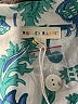 Roller Rabbit 100% Cotton Tropical Teal Short Sleeve Blouse Size L - photo 7