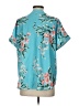 Unbranded Tropical Teal Short Sleeve Blouse Size S - photo 2