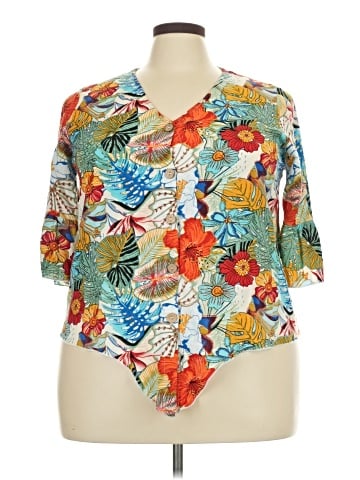 Mirror Image 3/4 Sleeve Blouse (view 1)
