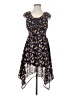 No Boundaries 100% Polyester Floral Black Cocktail Dress Size 3 - 5 - photo 1
