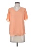 Naked Zebra 100% Polyester Orange Short Sleeve Blouse Size S - photo 1