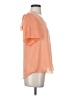 Naked Zebra 100% Polyester Orange Short Sleeve Blouse Size S - photo 4