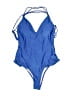 Unbranded Solid Blue One Piece Swimsuit Size L - photo 1