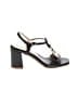 Assorted Brands 100% Leather Black Sandals Size EU 38 - photo 1
