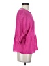2 Hearts 100% Rayon Pink 3/4 Sleeve Blouse Size S - photo 4