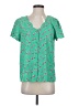 Staccato 100% Polyester Green Short Sleeve Blouse Size S - photo 1