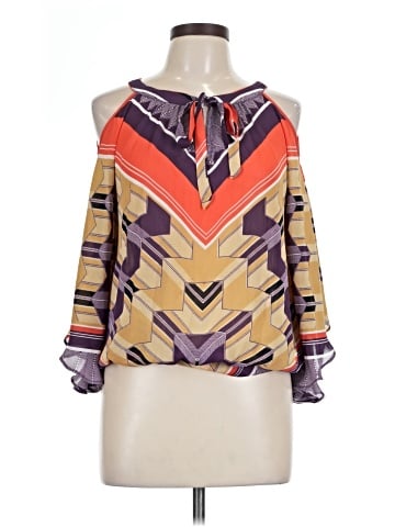 a.n.a. A New Approach 3/4 Sleeve Blouse (view 1)