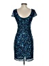 Hailey Logan 100% Polyester Stars Blue Cocktail Dress Size 3 - photo 2
