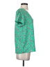 Staccato 100% Polyester Green Short Sleeve Blouse Size S - photo 4