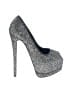 Giuseppe Zanotti Houndstooth Gray Gold Heels Size EU 37 - photo 1