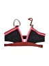 L Space Color Block Black Burgundy Swimsuit Top Size L - photo 1