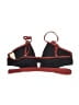 L Space Color Block Black Burgundy Swimsuit Top Size L - photo 2